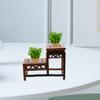 Cabilock Wooden Pedestal Display Stand 7.5 Inch Chicken Wenge Wood Base Riser for Vase Sculpture Home D Cor and Craft Display view 3