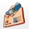 Austin Texas USA America Wooden Fridge Magnet Cute 3D City Travel Souvenirs Crafts Handmade Refrigerator Stickers Home Whiteboard Decor Collection Gift view 3