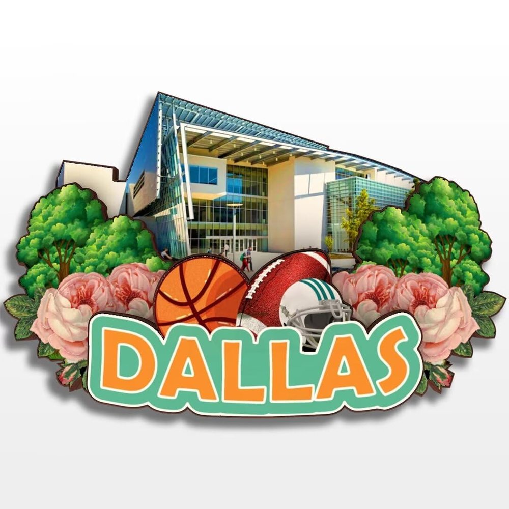 Dallas Texas USA America Wooden Fridge Magnet Funny 3D Handmade City Travel Souvenirs Crafts Refrigerator Stickers Home Office Decor Collection Gift
