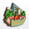 Dallas Texas USA America Wooden Fridge Magnet Funny 3D Handmade City Travel Souvenirs Crafts Refrigerator Stickers Home Office Decor Collection Gift view 2