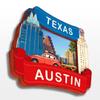 Austin Texas USA America Fridge Magnet 3D Wooden City Travel Souvenirs Handmade Crafts Refrigerator Magnets Stickers Home Decor Collection Gift view 2