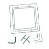 Xmas Iron Wreath Frame 2pcs for Wall Hanging Flower Decor view 2