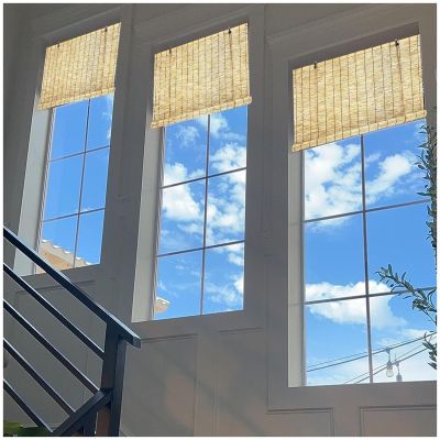 Bamboo Roll Up Blinds For Windows, Light Filtering Window Shades For Indoor Outdoor Home Patio Porch, Cordless Bamboo Roller Shades With Lifter 40x48in 36x72in 60x60in Roman Curtains ( Size : 32" W x
