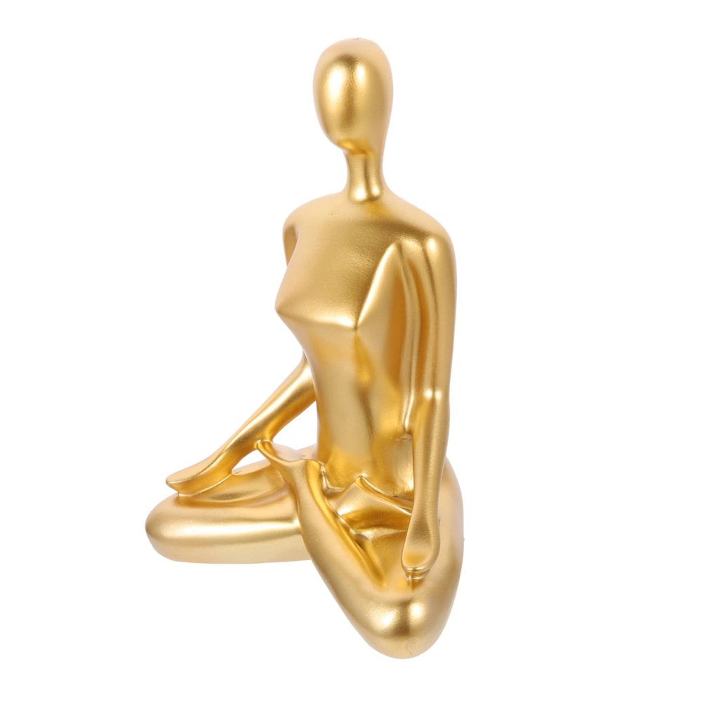 Cabilock Yoga Statue Women Zen Style Figurines Decorative Meditation Sculpture for Home Office and Living Room Decor Yoga Lovers