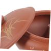 BUGUUYO Soup Casserole Ceramic Clay Pot Steam Pot Kitchen Multi-functional Cookware Present for Cookers view 2