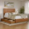 AFI, Felicity Queen Platform Bed with Panel Footboard & Storage Drawers, Light Toffee view 1
