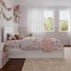 AFI, Clayton Twin Platform Bed with Panel Footboard & Twin Trundle, White view 4