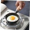 balacoo Portable Pan Cooking Frying Pan Non Stick Skillet Handle Small Sauce for Outdoor Camping Travel view 2