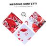 Alipis 1bag Valentine Day Plastic Confetti Adornments Romantic Red Lip Heart Decorations for Wedding Parties Bag for Creating Atmosphere view 3