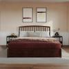 AFI, Lucia King Platform Bed with Panel Footboard & Twin XL Trundle, Walnut view 3
