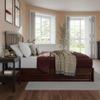 AFI, Lucia King Platform Bed with Panel Footboard & Twin XL Trundle, Walnut view 4