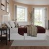 AFI, Lucia Queen Platform Bed with Panel Footboard & Storage Drawers, White view 4