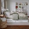 AFI, Emelie King Platform Bed with Panel Footboard and Storage Drawers, White view 4