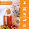 FastRack - 1 Gallon Jar with White METAL Airtight Lid | Glass Canisters with Airtight Lids | Large Glass Jar with Fermentation Lid for brewing, fermentation and pickling view 4