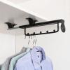 UUNVTOSU Extendable Clothes Rail with Sliding Track,Pull Out Closet Rod Adjustable Wardrobe Rail Clothes Rack,Closet Organizer Rack Racks (Size : 30Cm/11.8In) view 1