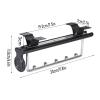 UUNVTOSU Extendable Clothes Rail with Sliding Track,Pull Out Closet Rod Adjustable Wardrobe Rail Clothes Rack,Closet Organizer Rack Racks (Size : 30Cm/11.8In) view 2