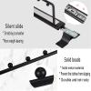 UUNVTOSU Extendable Clothes Rail with Sliding Track,Pull Out Closet Rod Adjustable Wardrobe Rail Clothes Rack,Closet Organizer Rack Racks (Size : 30Cm/11.8In) view 3