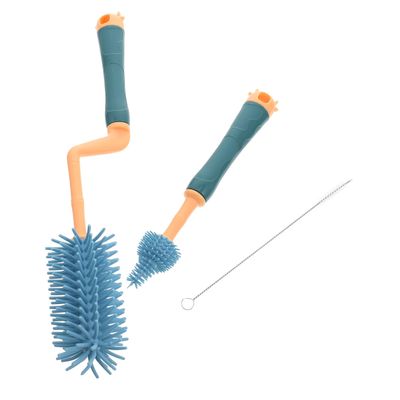 Silicone Baby Bottle Brush Set Straw Cleaner for Narrow Neck Bottles