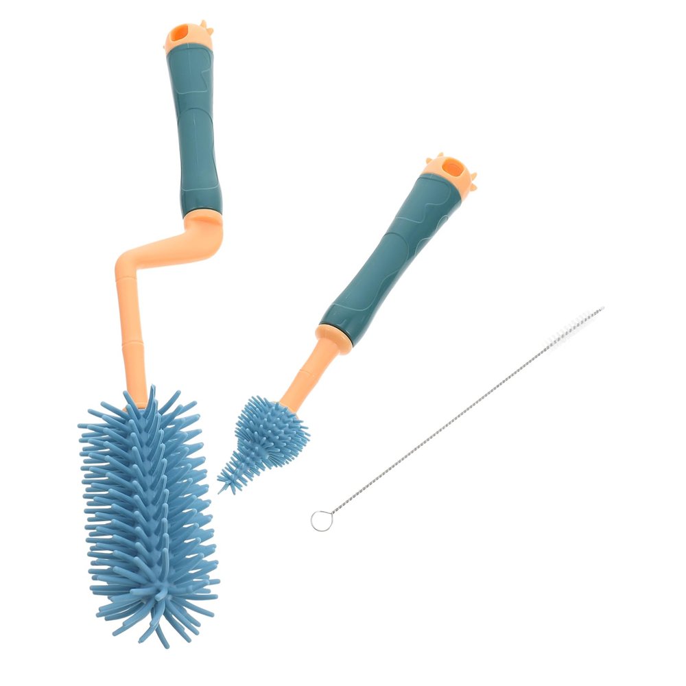 Silicone Baby Bottle Brush Set Straw Cleaner for Narrow Neck Bottles