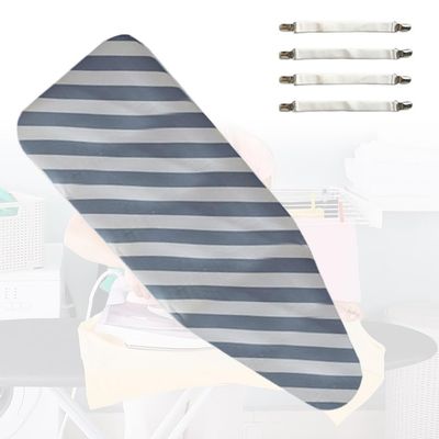 FUREMA Large Ironing Board Cover Elastic Edge - 34x16, 53x22, 58x19, Ironing Board Cover and Pad, Heat-Reflective Iron Covers, Easy Fit, Scorch Resistant (Color : E, Size : 34x16(87x42cm))