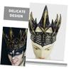 LIFKOME Goth Costume Crown for Adult Party and Halloween Cosplay view 2