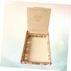Ciieeo Unique Wedding Guest Book Vintage Wooden Love Letter Box Easy to Carry view 3