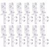 STOBAZA 12 Pcs Hidden Channel Valance Clips, 1.77 inch Clear Plastic Valance Clips for Window Blind Clips Replacement Parts for Horizontal Wood Blinds view 1