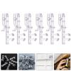 STOBAZA 12 Pcs Hidden Channel Valance Clips, 1.77 inch Clear Plastic Valance Clips for Window Blind Clips Replacement Parts for Horizontal Wood Blinds view 2
