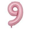 32 inch Pink Foil Number Balloon 0 1 2 3 4 5 6 7 8 9 Birthday Party Baby Shower Wedding Decoration Festival Ballon (32 inch Pink 9) view 1