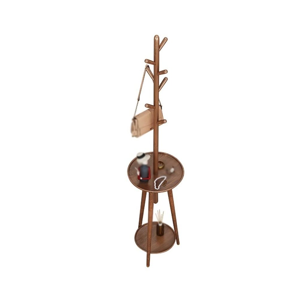 HEAIQI Coat Rack Freestanding Coat Rack Household Standing Coat Rack Creative Coat Tree Hook Hanger Suitable for Living Room Bedroom Corner Coat Rack Coat Hanger Standing, Brown