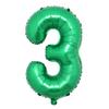 32 green number balloons Foil Balloon Jungle Safari Birthday Balloon Party Decoration Baloon 0 1 2 3 4 5 6 7 8 9 globos Digits Balls (32 inch Green 3) view 1