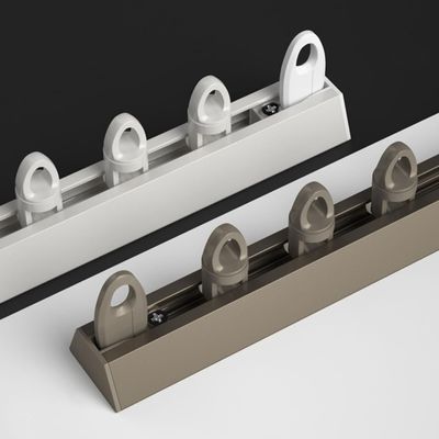 CuKYi Ceiling Mount Single Curtain Rails 1m 1.5m 2m 2.5m 3m 3.5m 4m 4.5m 5m Extra-Thick Aluminum Alloy Slide Curtain Poles Room Divider Track for Office and Living Room, (Color : White, Size : 3m/9.