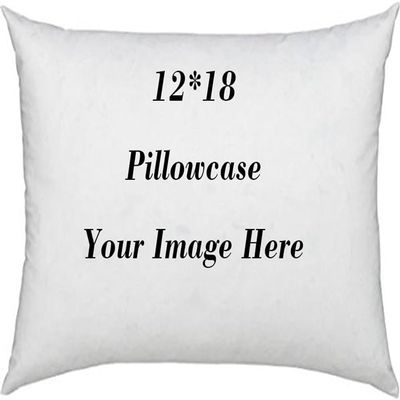 Custom Design Photos or Text Outdoor/Indoor Throw Pillowcase, Personalized Pet Photo Pillow, Love Photo Throw Pillowcases, Wedding Keepsake Throw Pillow Covers (12" x 18")