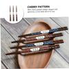 IMIKEYA 3pairs Fine Japanese Chopsticks Pointed Head Wooden Chopsticks Heatproof and Portable for Cooking view 2