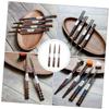 IMIKEYA 3pairs Fine Japanese Chopsticks Pointed Head Wooden Chopsticks Heatproof and Portable for Cooking view 3