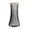 LZSUFDSK Light Luxury, Gold Transparent Glass vase, Dried Flowers, Living Room Flower Ornaments, Creative and Simple Nordic Water Flower Arrangement view 1