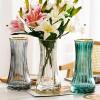 LZSUFDSK Light Luxury, Gold Transparent Glass vase, Dried Flowers, Living Room Flower Ornaments, Creative and Simple Nordic Water Flower Arrangement view 3