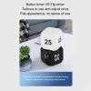 Compact Multi Use Flip Timer, Easy Cooking Timer, Mute Mode, Portable Design (Black) view 4