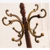 HEAIQI Coat Rack Freestanding Retro Home Floor Coat Rack Standing Coat Rack with 8 Hooks Tree Hanger for Corner Coat Rack Bedroom Living Room Coat Hanger Standing, Brown view 4