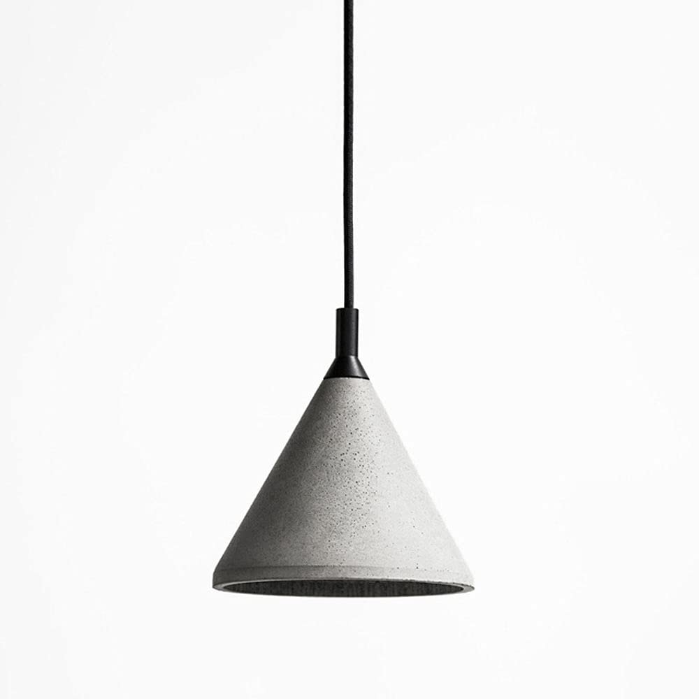 - Industrial Style Cement Pendant Lamp E27 1- Lamp - Art Concrete Pendent Lamp Bar Bedroom Art Ceiling Hanging Light Indoor Warm Decorative Lighting Adjustable,Pendant