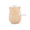 WHAMVOX Bamboo Lantern Candle Holder Decorative Outdoor Home Decor Living Lamp Shade view 2