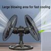 HSPLXYT 18" High velocity heavy duty floor fan, industrial fan, commercial fan, double head 360 degree rotating oscillating fan, 3 speeds, strong wind power view 2