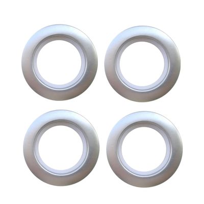 PRETYZOOM 20pcs Low Noise Curtain Buckles Silver Eyelet Rings for Drapery Rods Convenient Clip Rings for Hanging Curtains with Tabs and Pockets