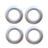 PRETYZOOM 20pcs Low Noise Curtain Buckles Silver Eyelet Rings for Drapery Rods Convenient Clip Rings for Hanging Curtains with Tabs and Pockets view 1