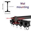 MZQMK Flexible Bendable Curtain Track, 8Ft Curved Curtain Track Ceiling Or Wall Mount Curtain Rail Track System Room Divider Heavy Duty Drop Ceiling Curtain Track Set(Color:Black,Size:1.5M/4.9FT) view 2