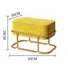 QGKKGQ Small Stool, Household Low Stool, Living Room, Fabric Sofa, Round Stool, Sitting pier, Talla ?nica, Argento view 3