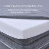 XHCTNN 4 Fold Mattress with Memory Foam, Mattress High Density Sponge Japanese Futon Tatami Floor Mat - Portable Guest Bed Cover Removable & Washable(E,L*79" W*59" H*3") view 4