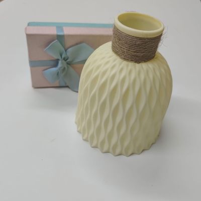 LSCQEUSN Home Creative vases, Living Room Decorations, Dining Table Ornaments, Dried Flowers, Plastic vases, Beige