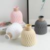 LSCQEUSN Home Creative vases, Living Room Decorations, Dining Table Ornaments, Dried Flowers, Plastic vases, Beige view 2