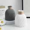 LSCQEUSN Home Creative vases, Living Room Decorations, Dining Table Ornaments, Dried Flowers, Plastic vases, Beige view 4
